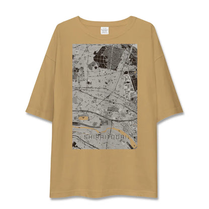【白糸台（東京都）】地図柄ビッグシルエットTシャツ
