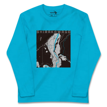 【白川郷（岐阜県）】地図柄ロングスリーブTシャツ