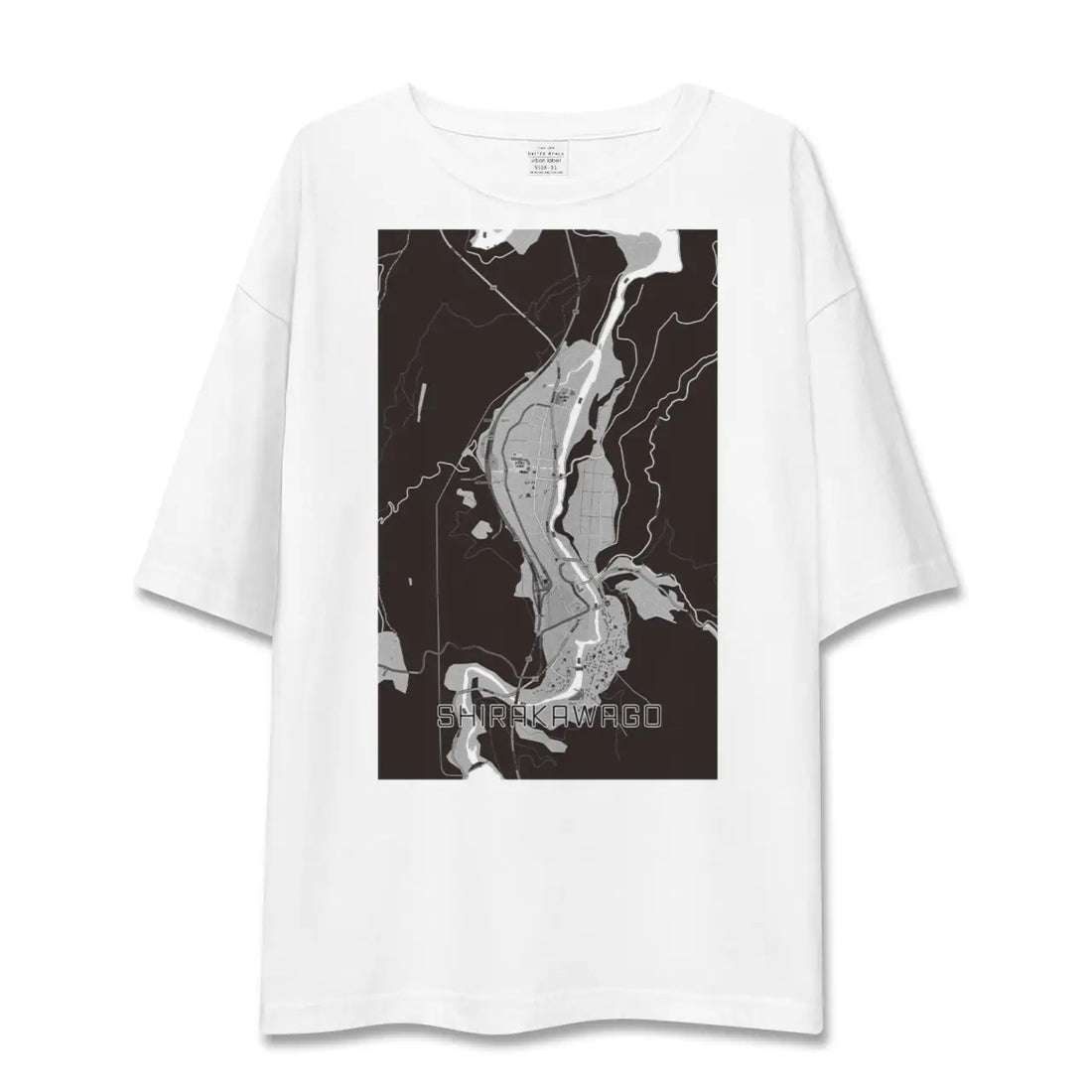 【白川郷(岐阜県)】地図柄ビッグシルエットTシャツ