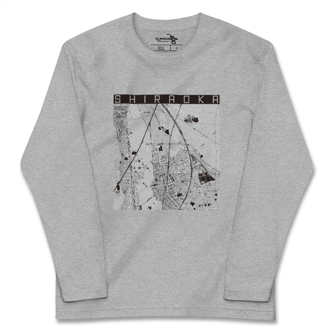 【白岡(埼玉県)】地図柄ロングスリーブTシャツ