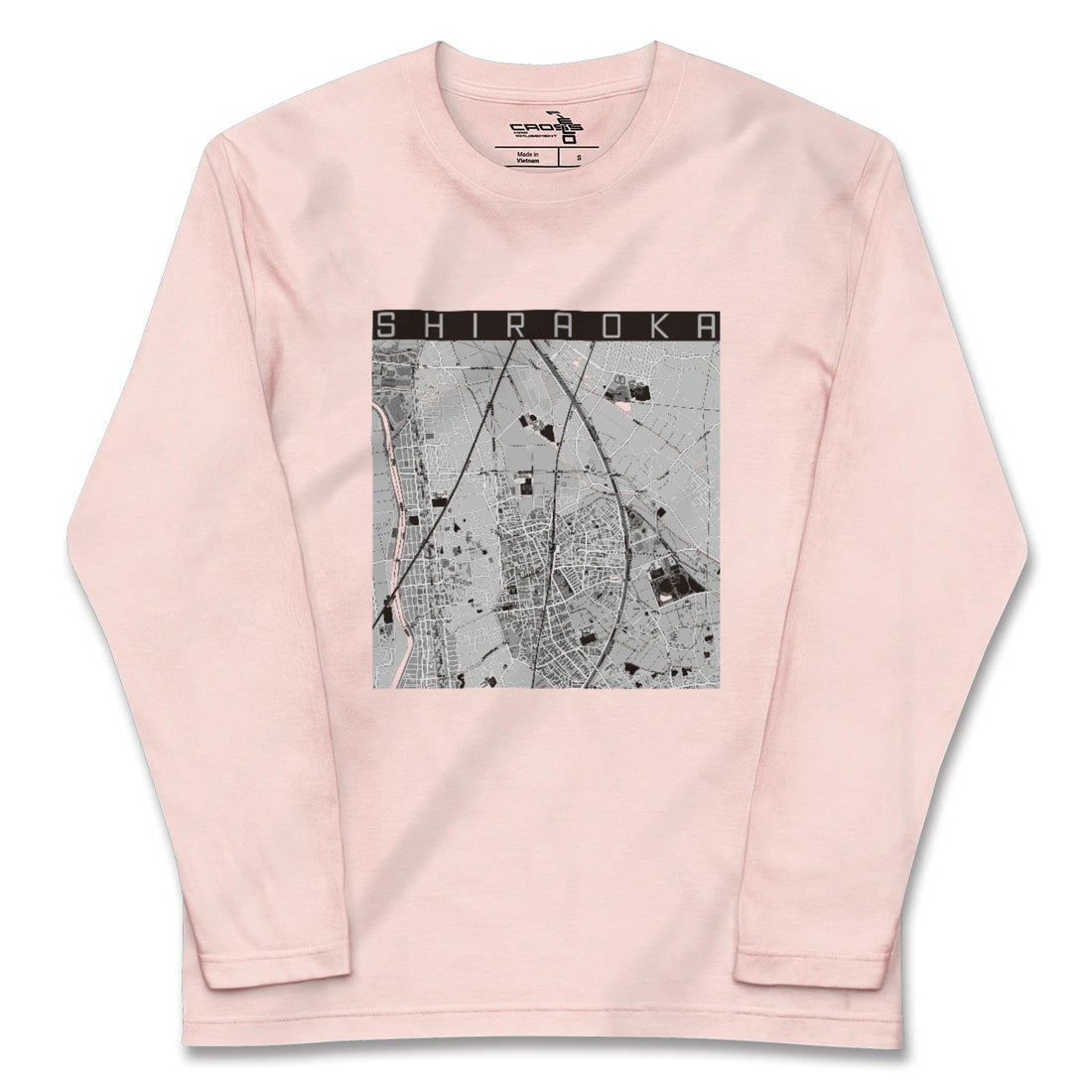 【白岡(埼玉県)】地図柄ロングスリーブTシャツ