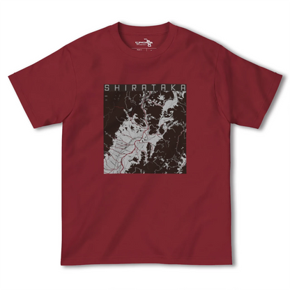 【白鷹（山形県）】地図柄ヘビーウェイトTシャツ