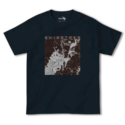 【白鷹（山形県）】地図柄ヘビーウェイトTシャツ