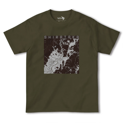 【白鷹（山形県）】地図柄ヘビーウェイトTシャツ