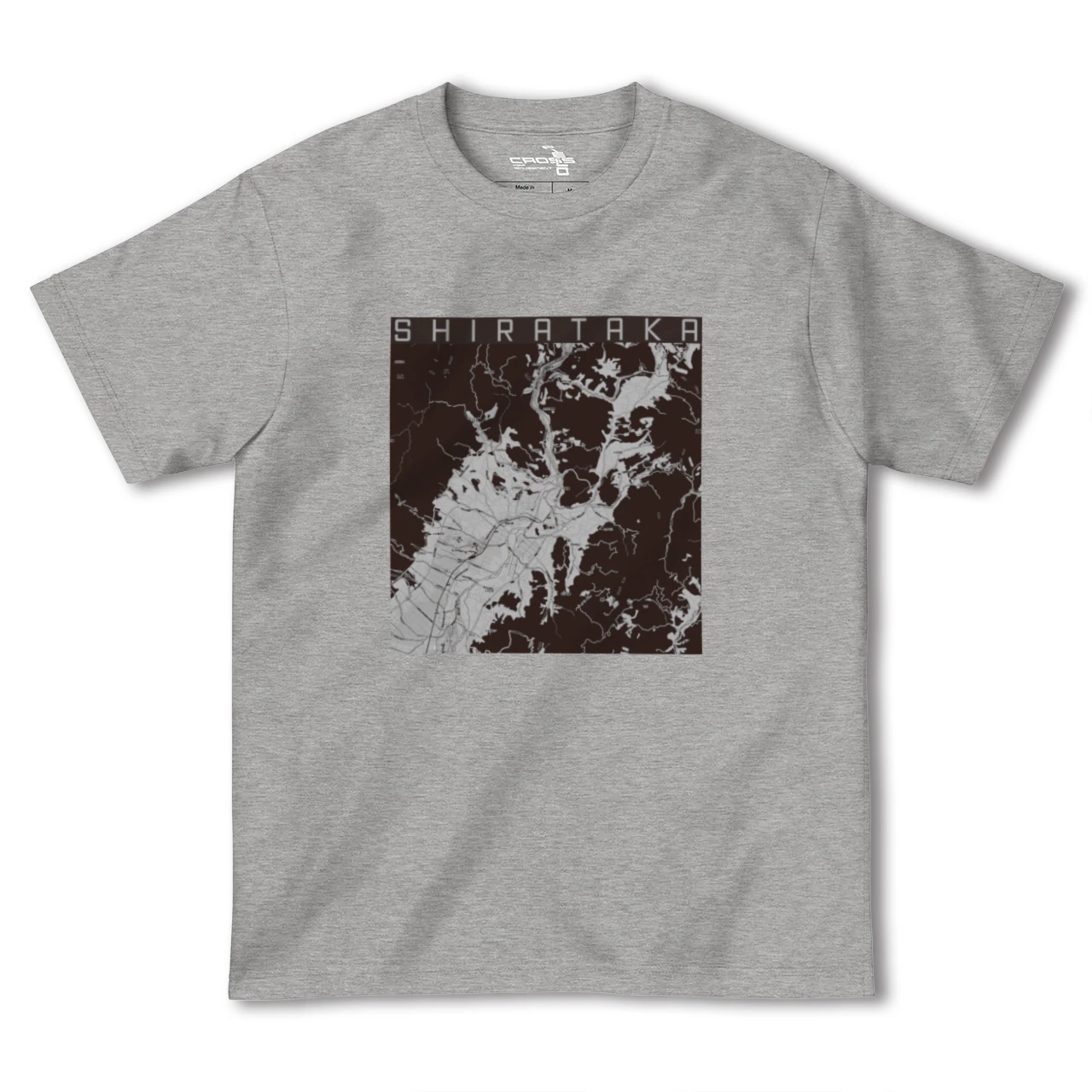 【白鷹（山形県）】地図柄ヘビーウェイトTシャツ