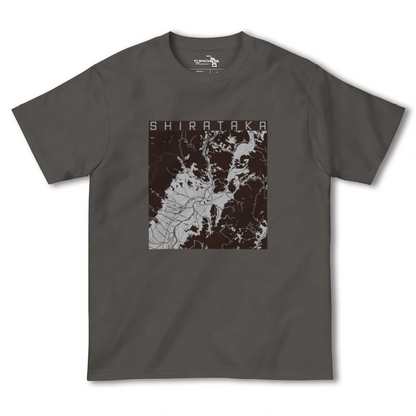 【白鷹（山形県）】地図柄ヘビーウェイトTシャツ