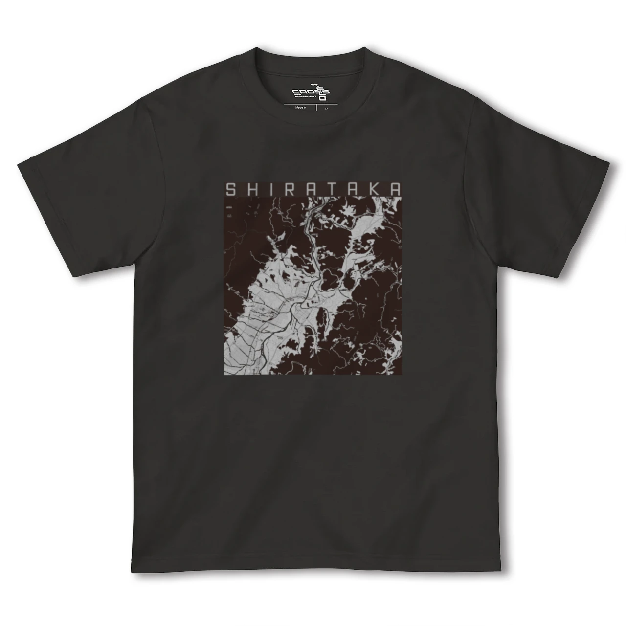 【白鷹（山形県）】地図柄ヘビーウェイトTシャツ