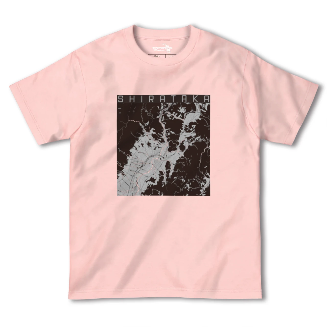 【白鷹（山形県）】地図柄ヘビーウェイトTシャツ