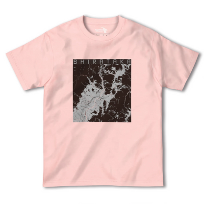 【白鷹（山形県）】地図柄ヘビーウェイトTシャツ
