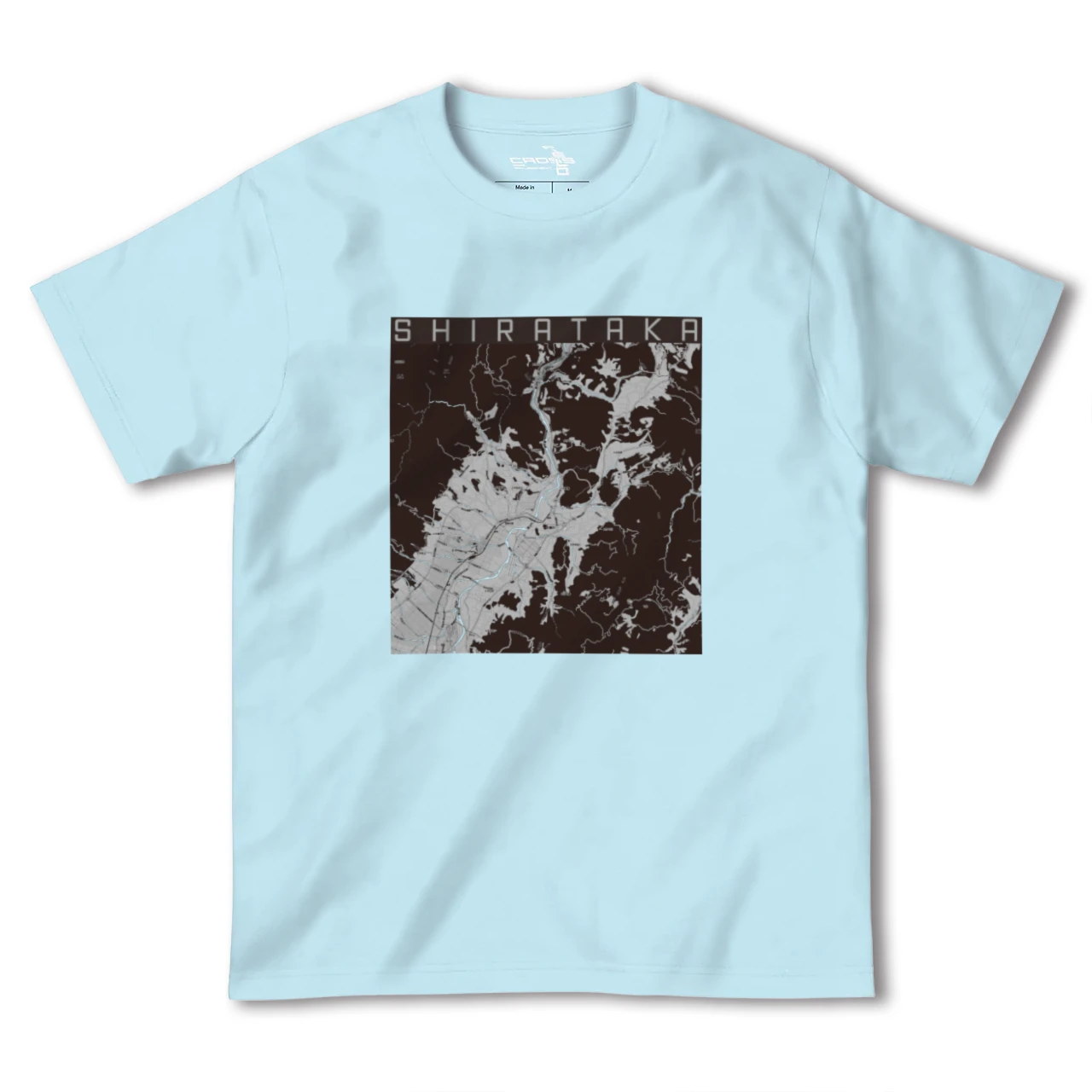 【白鷹（山形県）】地図柄ヘビーウェイトTシャツ