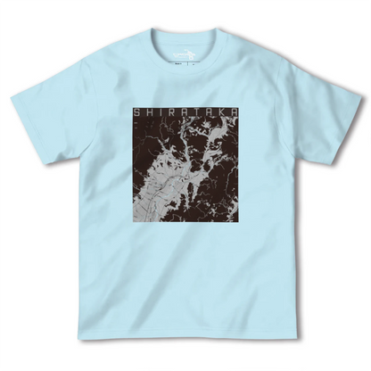 【白鷹（山形県）】地図柄ヘビーウェイトTシャツ