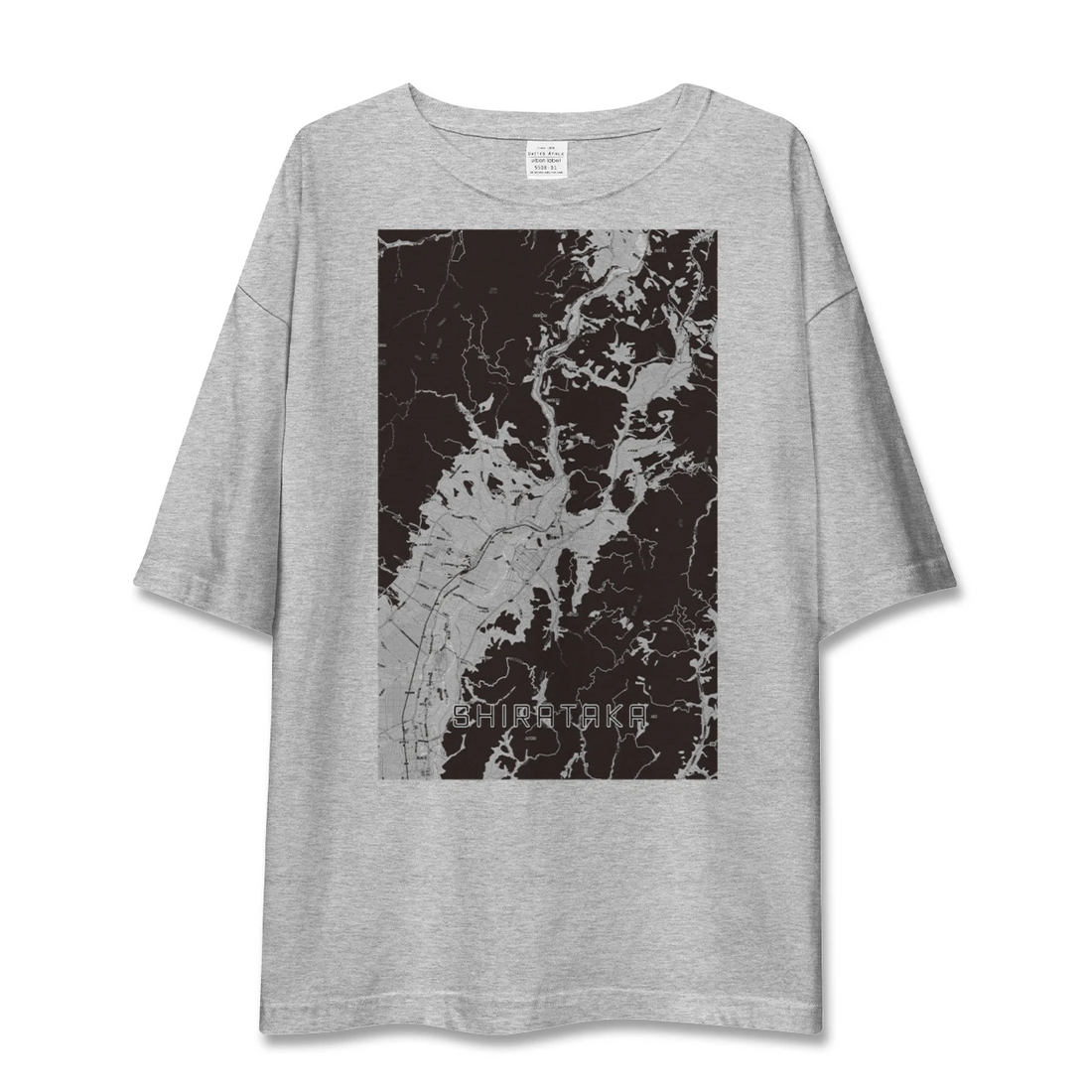 【白鷹（山形県）】地図柄ビッグシルエットTシャツ