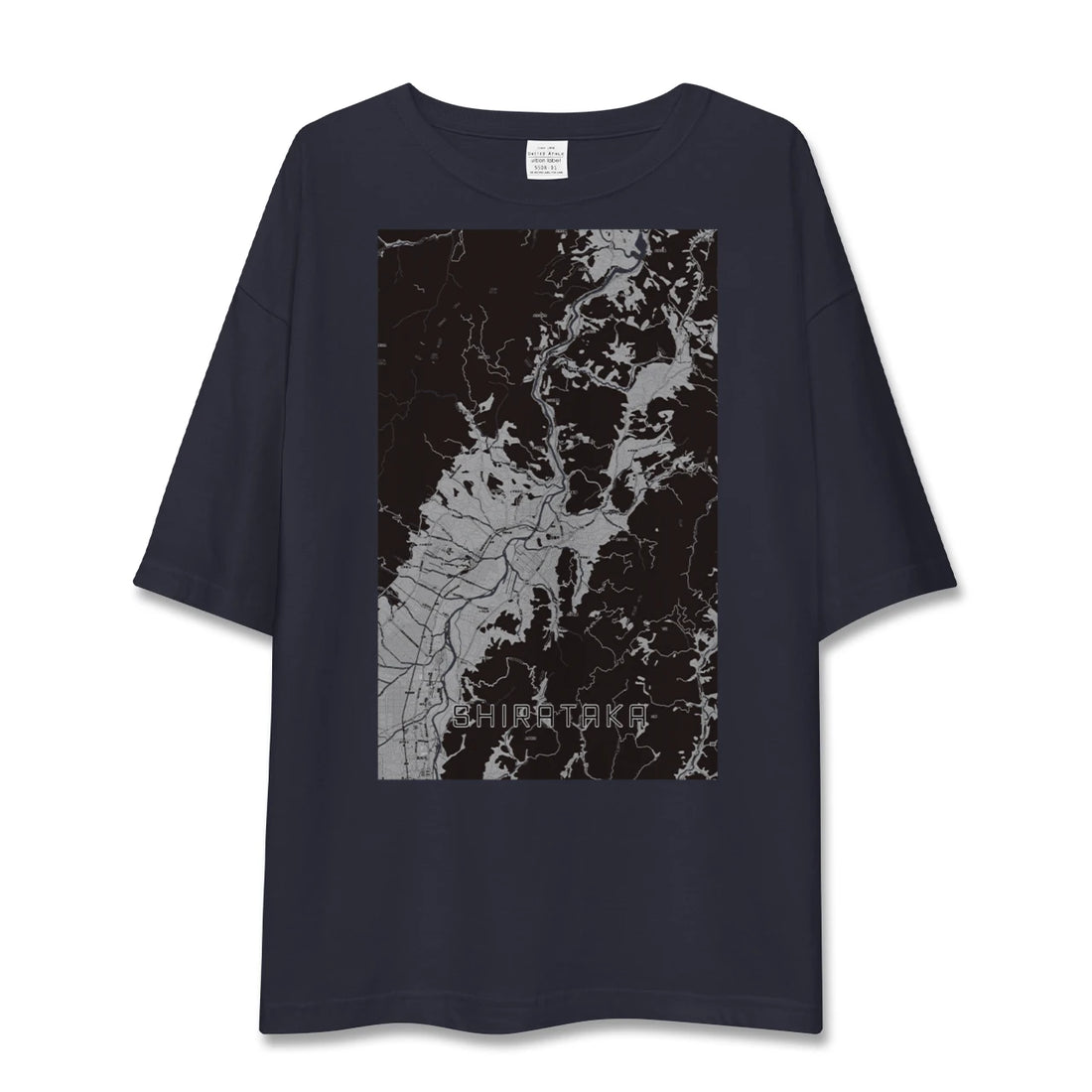 【白鷹（山形県）】地図柄ビッグシルエットTシャツ
