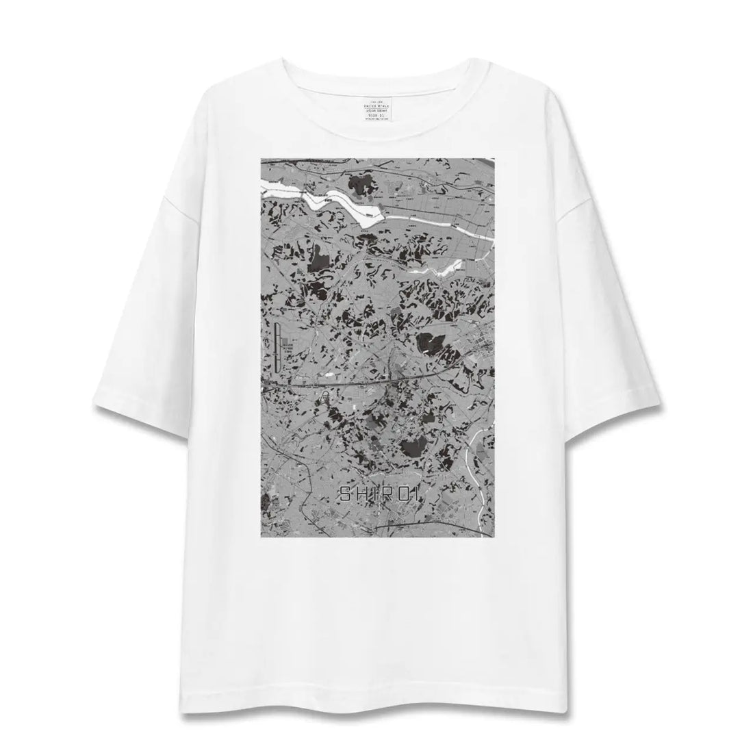 【白井（千葉県）】地図柄ビッグシルエットTシャツ