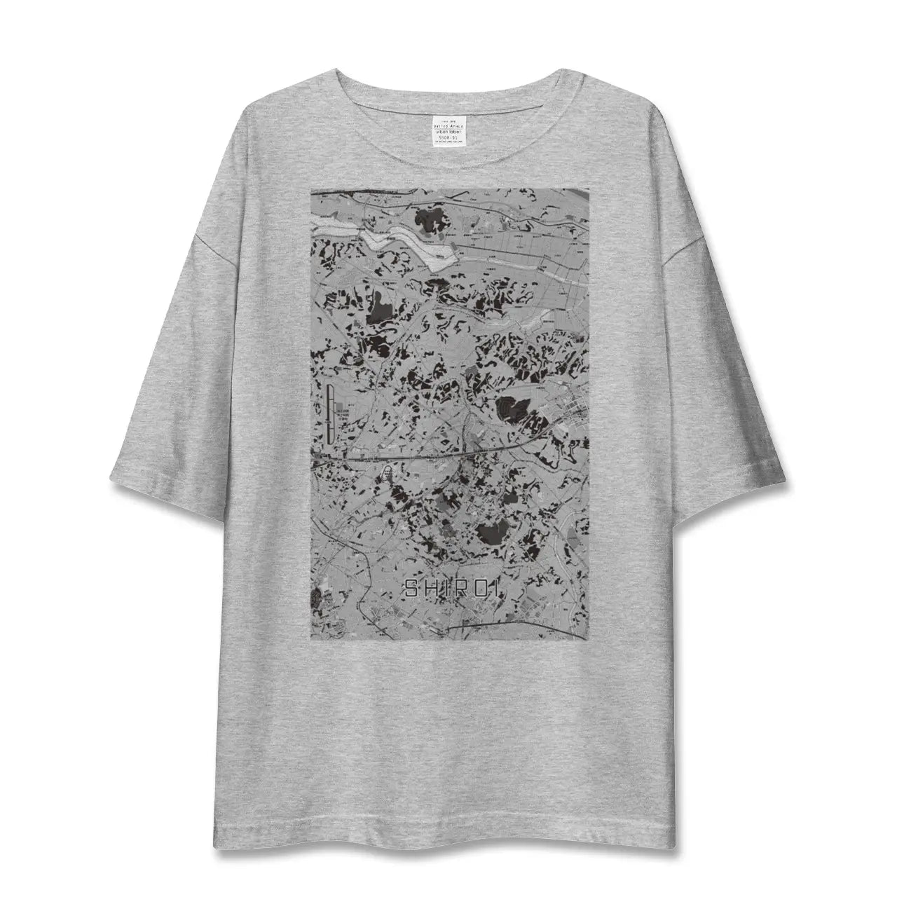 【白井（千葉県）】地図柄ビッグシルエットTシャツ