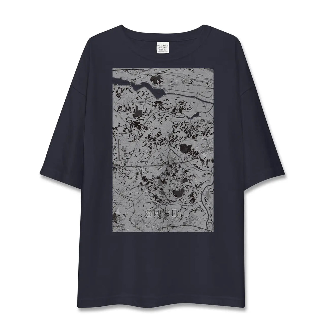 【白井（千葉県）】地図柄ビッグシルエットTシャツ