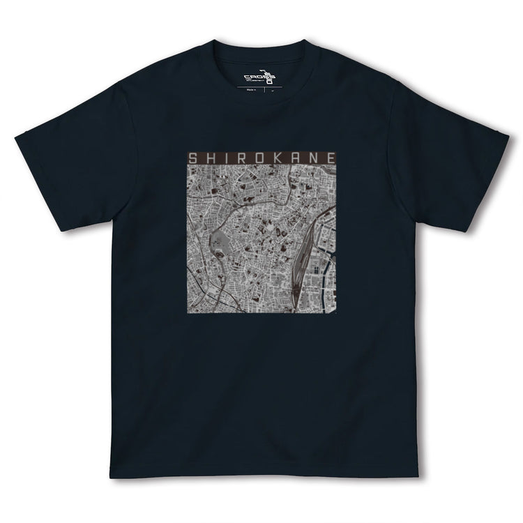 【白金（東京都）】地図柄ヘビーウェイトTシャツ