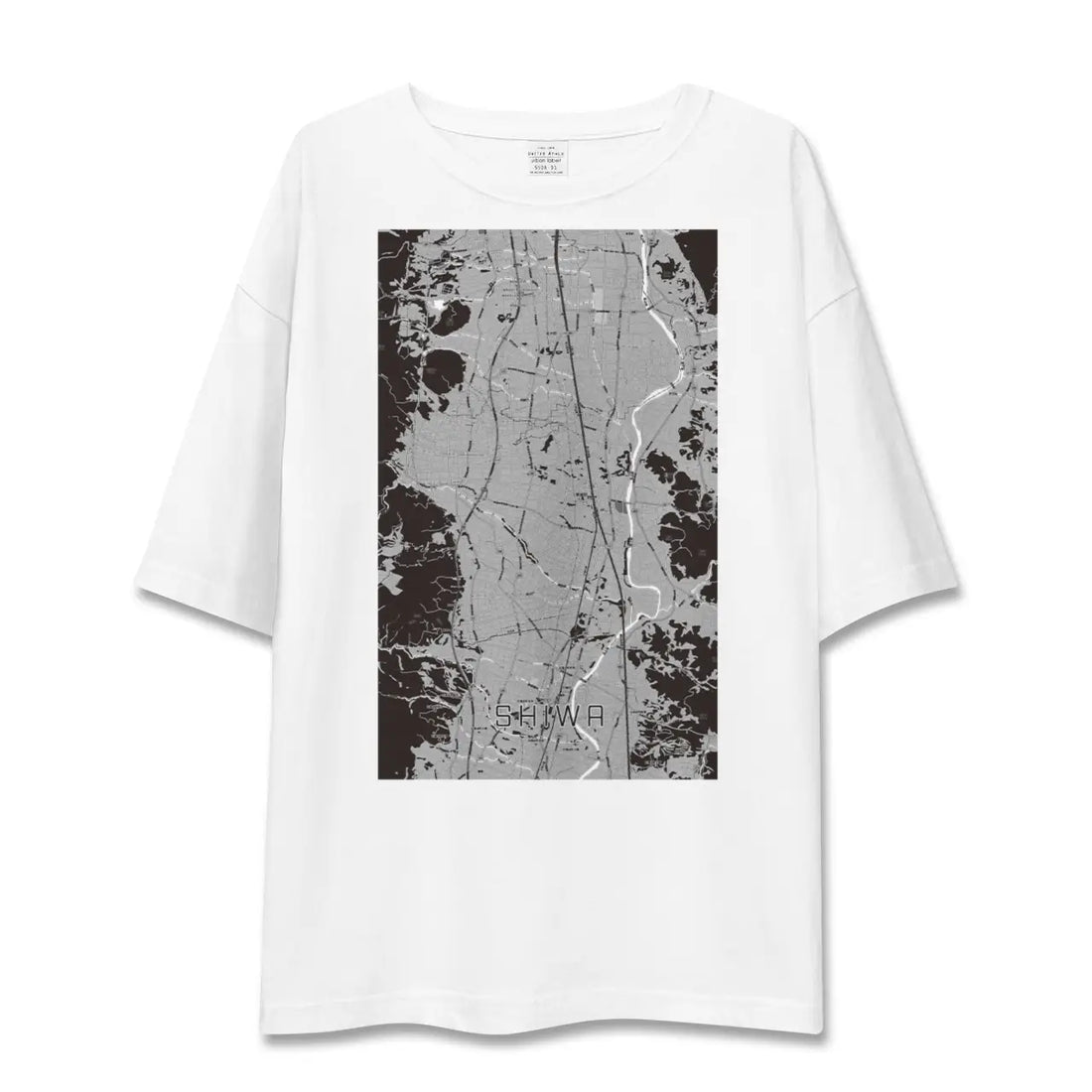 【紫波(岩手県)】地図柄ビッグシルエットTシャツ