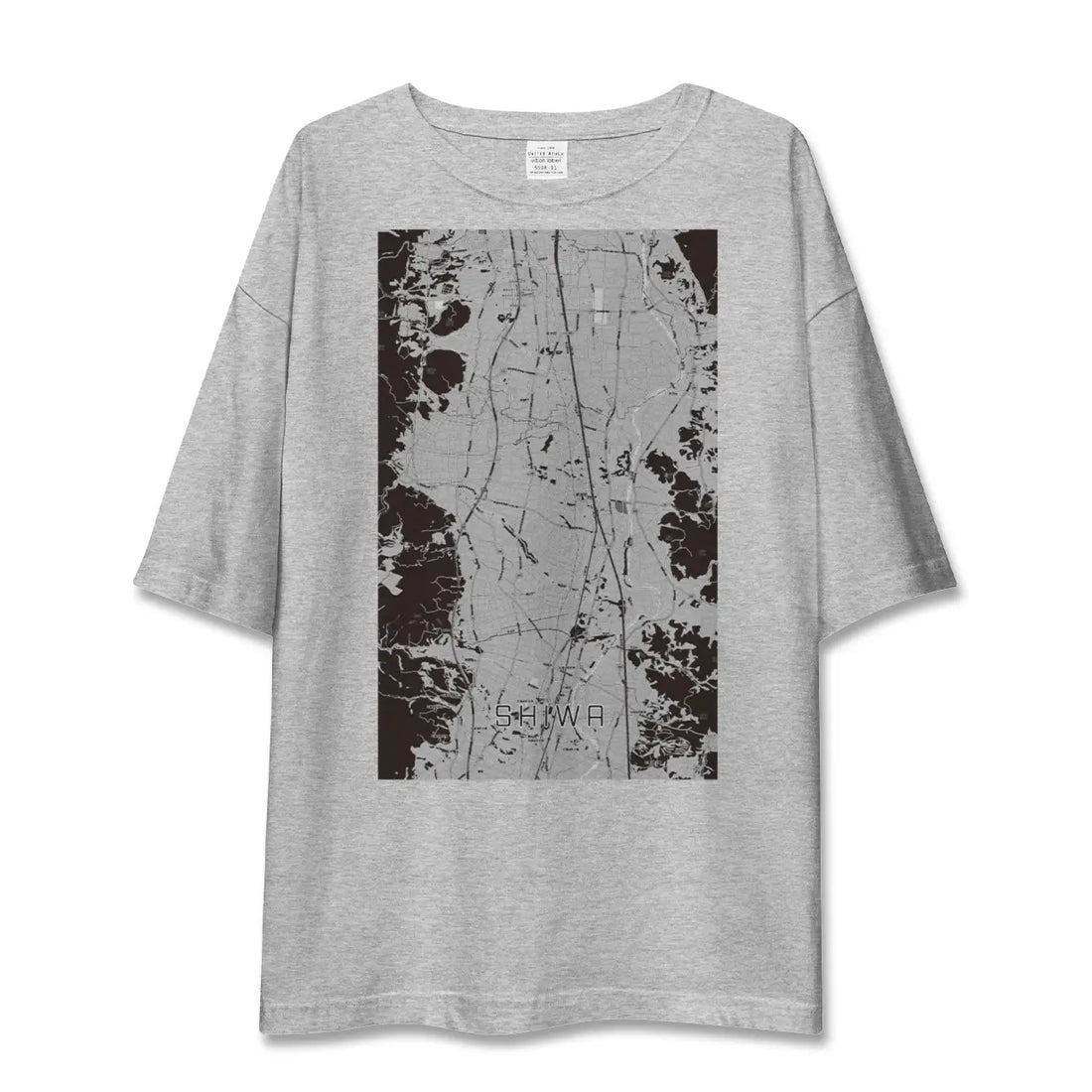 【紫波（岩手県）】地図柄ビッグシルエットTシャツ