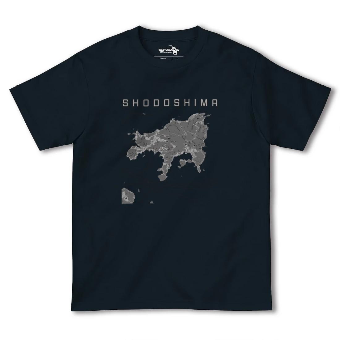 【小豆島(香川県)】地図柄ヘビーウェイトTシャツ