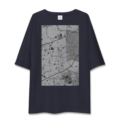 【松陰神社前（東京都）】地図柄ビッグシルエットTシャツ