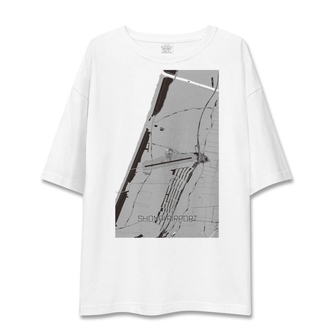 【庄内空港(山形県)】地図柄ビッグシルエットTシャツ