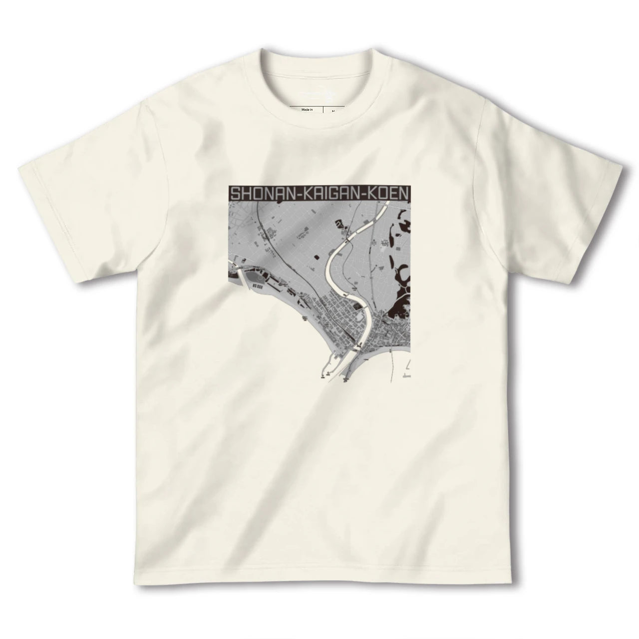【湘南海岸公園（神奈川県）】地図柄ヘビーウェイトTシャツ