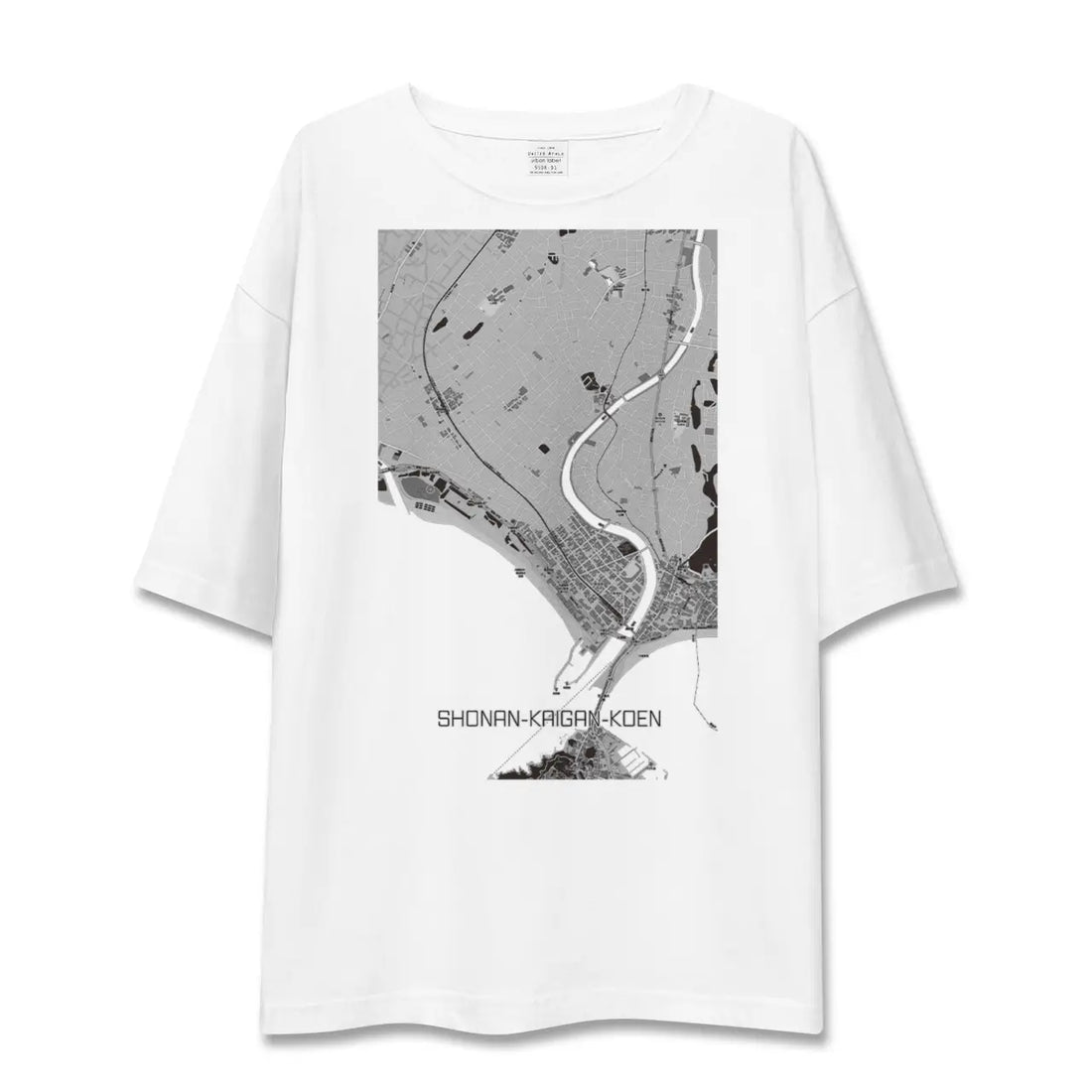 【湘南海岸公園（神奈川県）】地図柄ビッグシルエットTシャツ