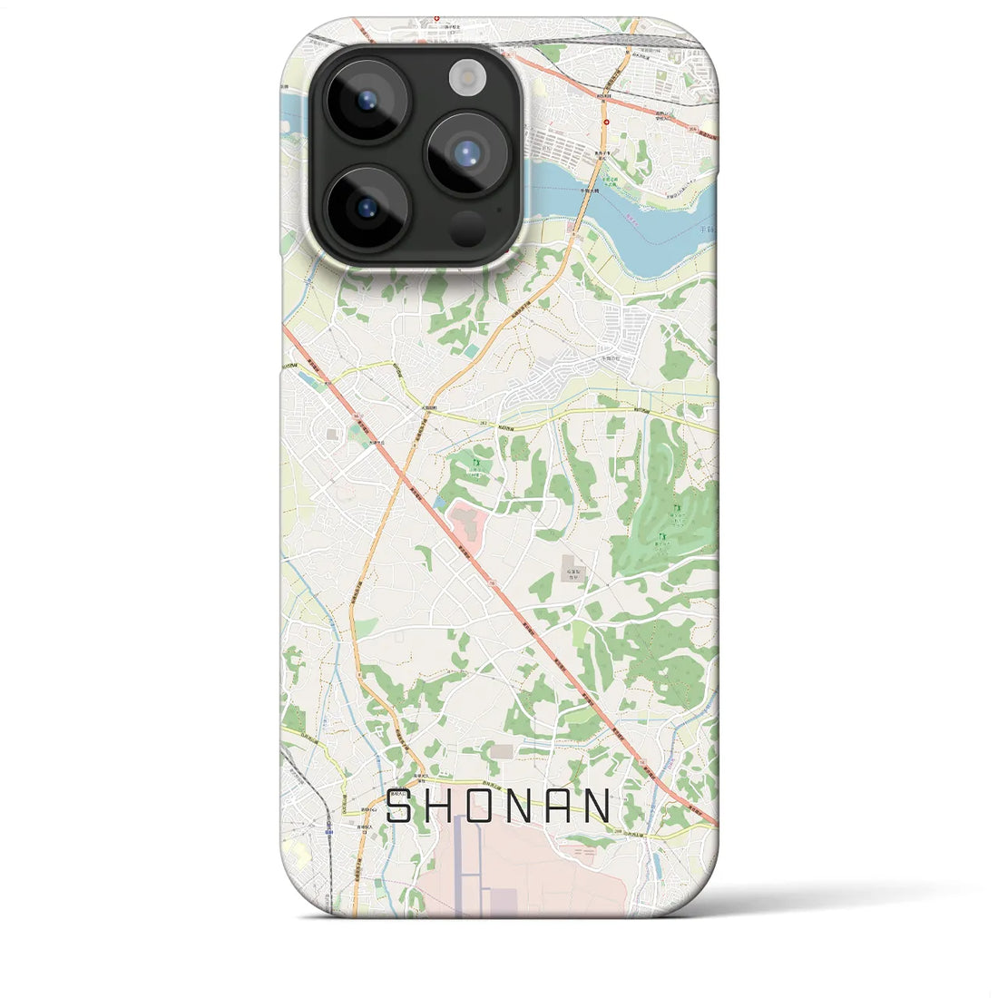 【沼南】地図柄iPhoneケース（バックカバータイプ・ナチュラル）iPhone 15 Pro Max 用