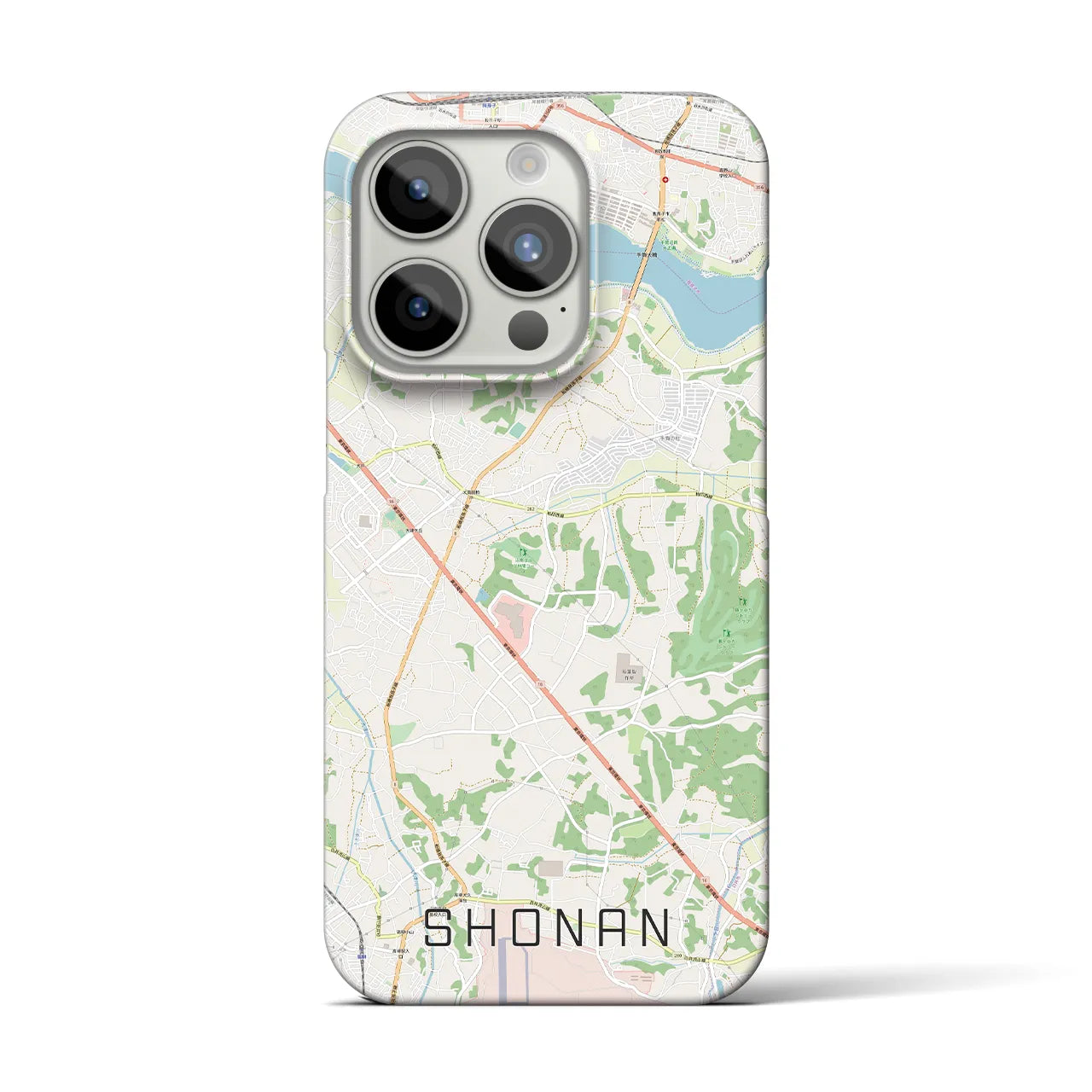 【沼南】地図柄iPhoneケース（バックカバータイプ・ナチュラル）iPhone 15 Pro 用
