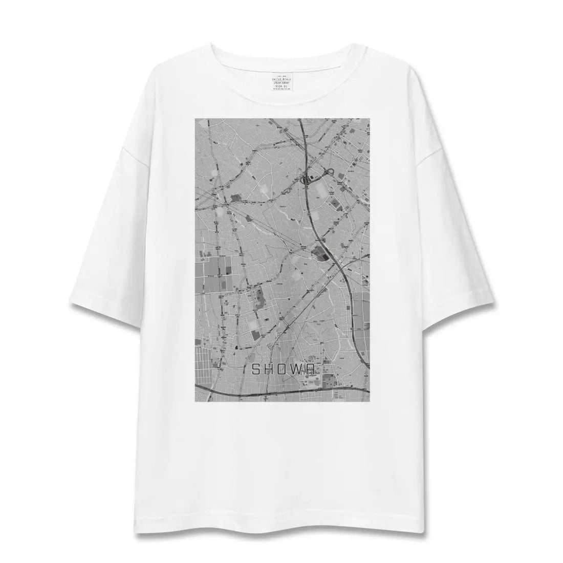 【昭和（山梨県）】地図柄ビッグシルエットTシャツ