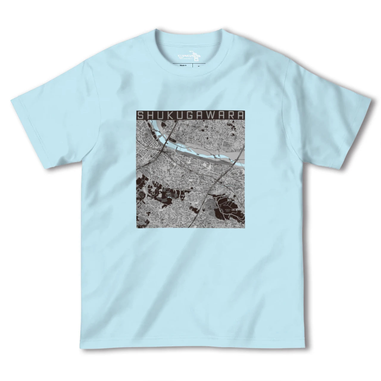 【宿河原（神奈川県）】地図柄ヘビーウェイトTシャツ