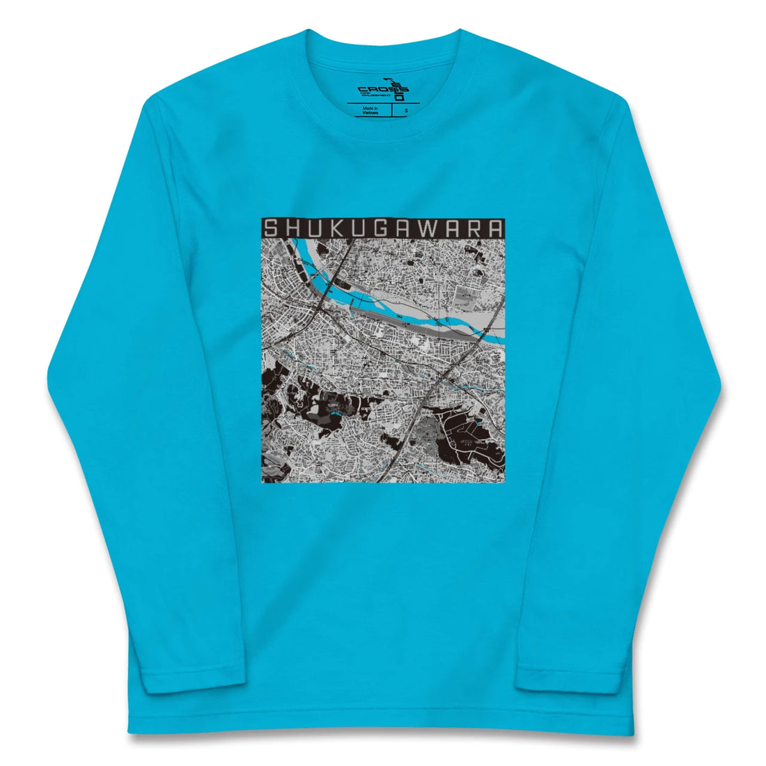 【宿河原(神奈川県)】地図柄ロングスリーブTシャツ