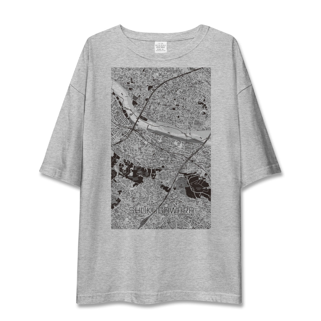 【宿河原（神奈川県）】地図柄ビッグシルエットTシャツ