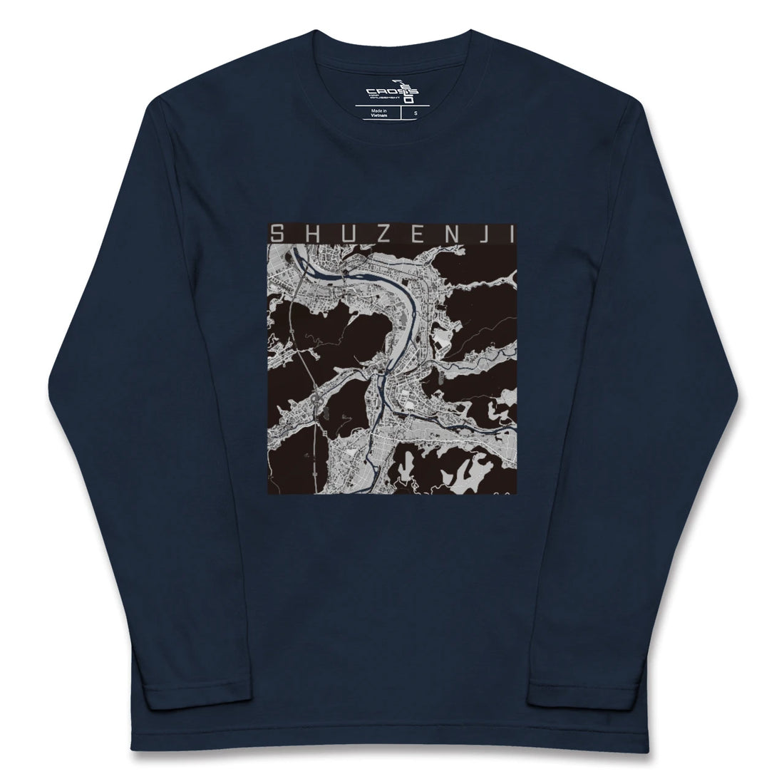 【修善寺(静岡県)】地図柄ロングスリーブTシャツ