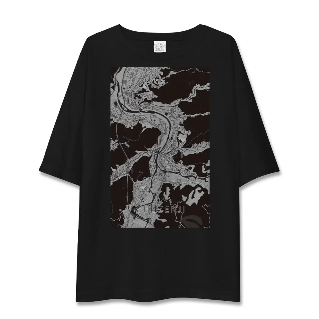 【修善寺（静岡県）】地図柄ビッグシルエットTシャツ