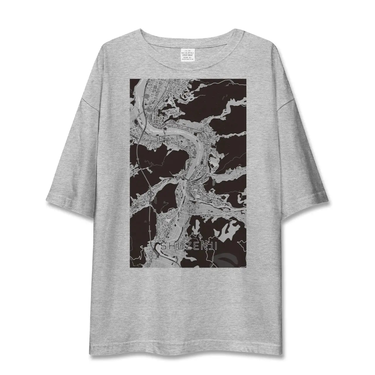 【修善寺（静岡県）】地図柄ビッグシルエットTシャツ