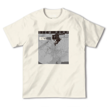 【シェムリアップ（カンボジア）】地図柄ヘビーウェイトTシャツ