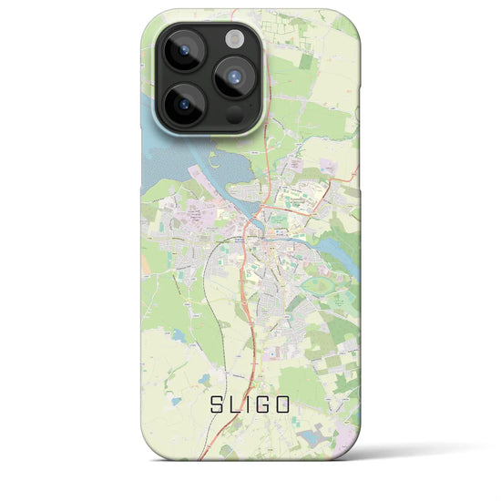 【スライゴ】地図柄iPhoneケース（バックカバータイプ・ナチュラル）iPhone 15 Pro Max 用
