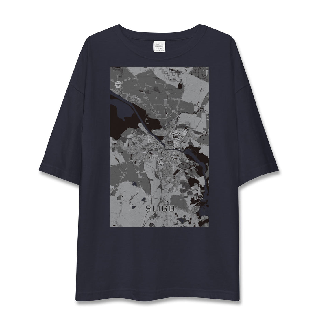 【スライゴ（アイルランド）】地図柄ビッグシルエットTシャツ