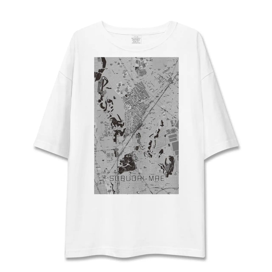 【相武台前(神奈川県)】地図柄ビッグシルエットTシャツ