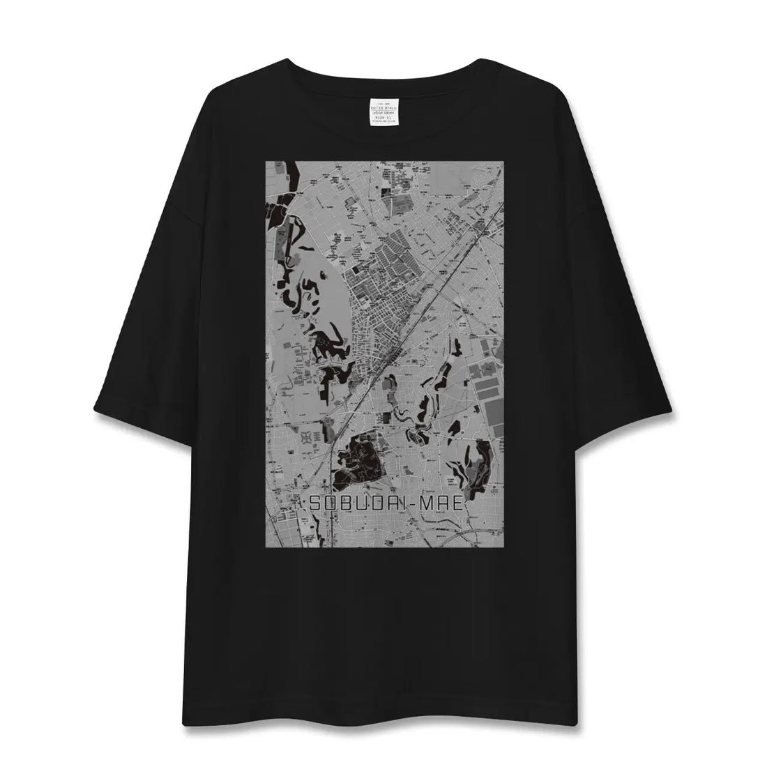 【相武台前（神奈川県）】地図柄ビッグシルエットTシャツ