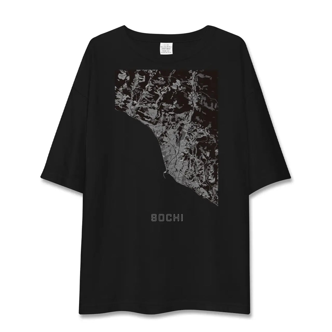 【ソチ(ロシア)】地図柄ビッグシルエットTシャツ