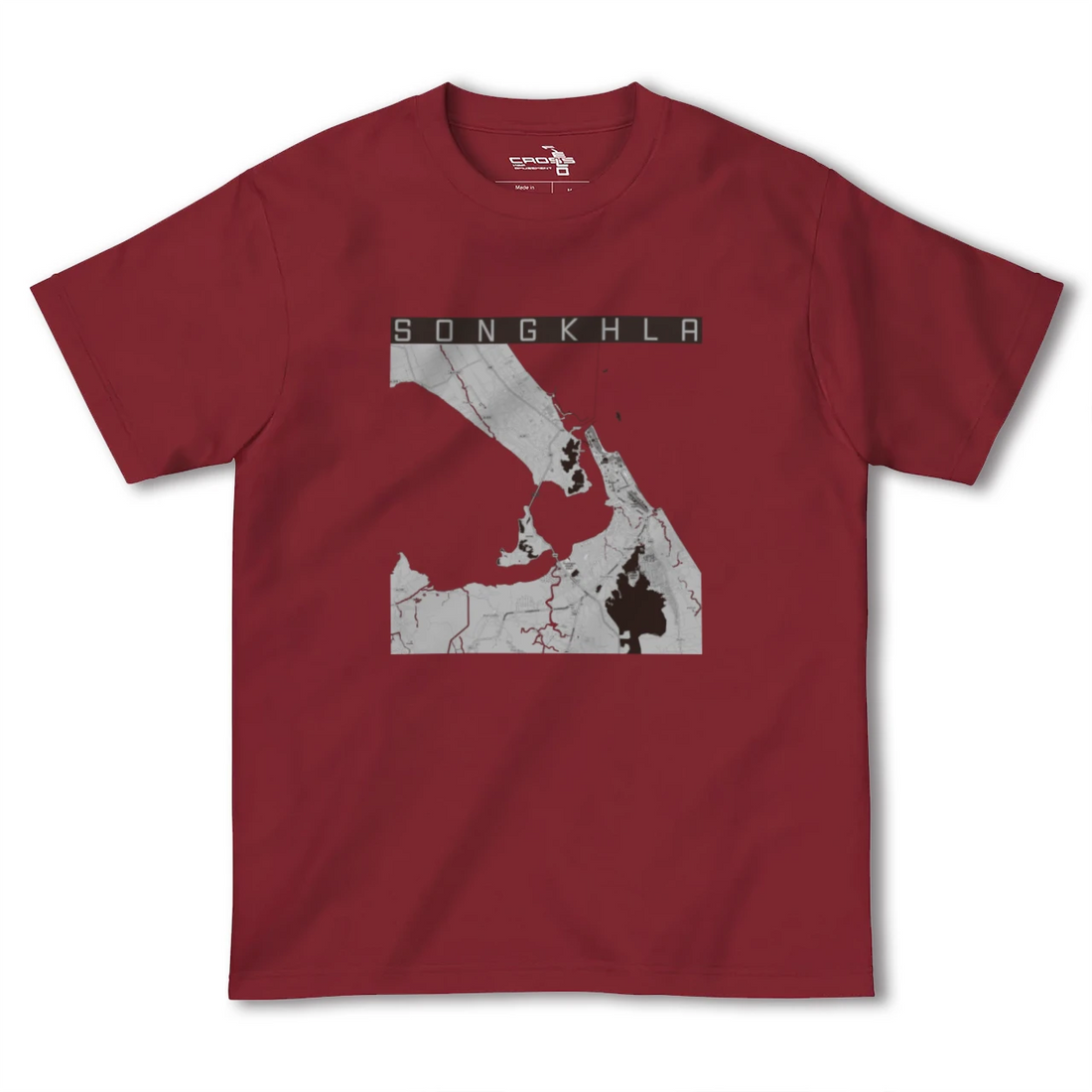 【ソンクラー(タイ)】地図柄ヘビーウェイトTシャツ