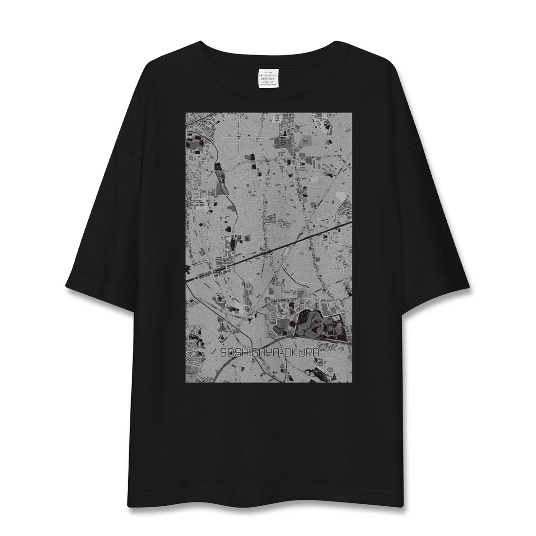 【祖師ヶ谷大蔵（東京都）】地図柄ビッグシルエットTシャツ