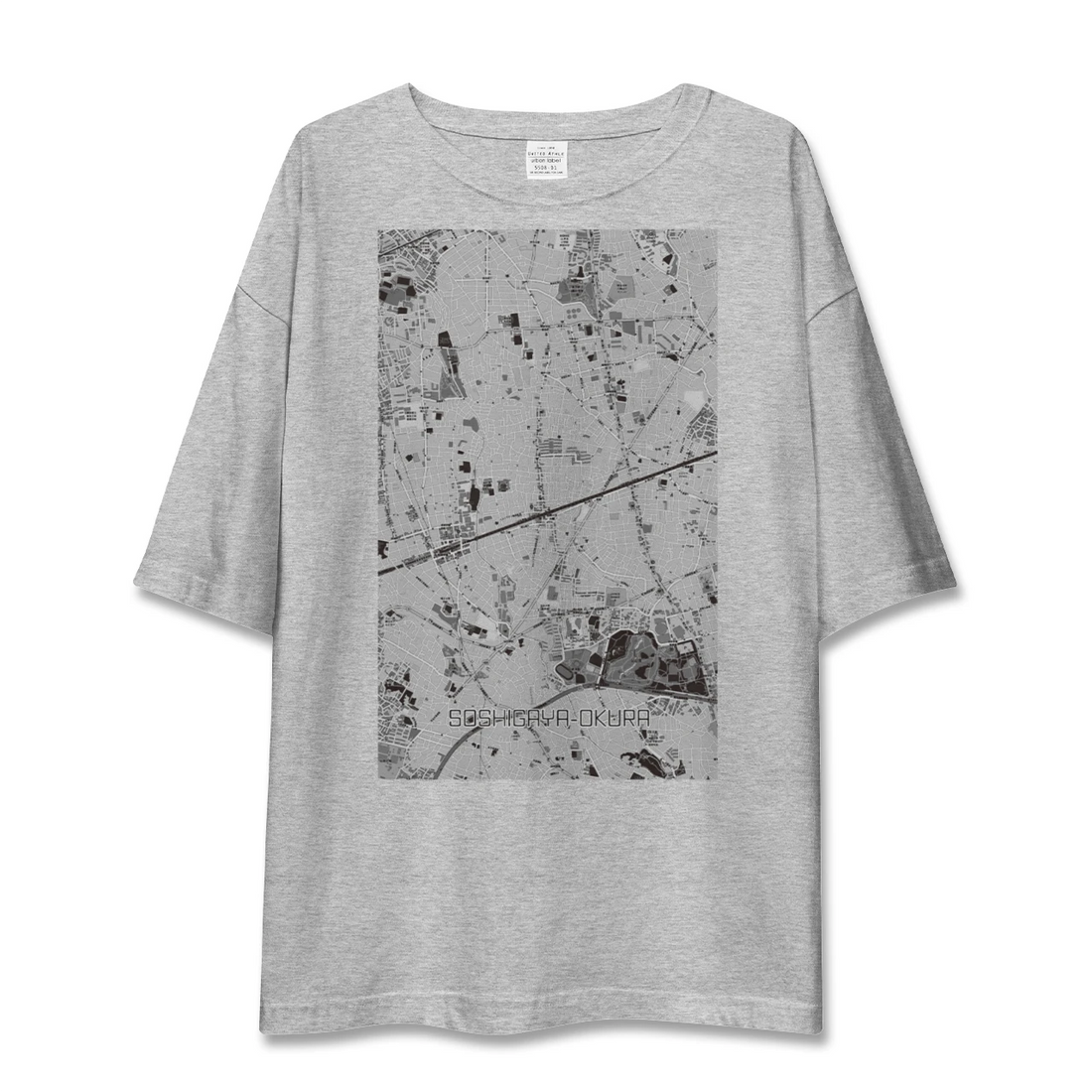 【祖師ヶ谷大蔵(東京都)】地図柄ビッグシルエットTシャツ