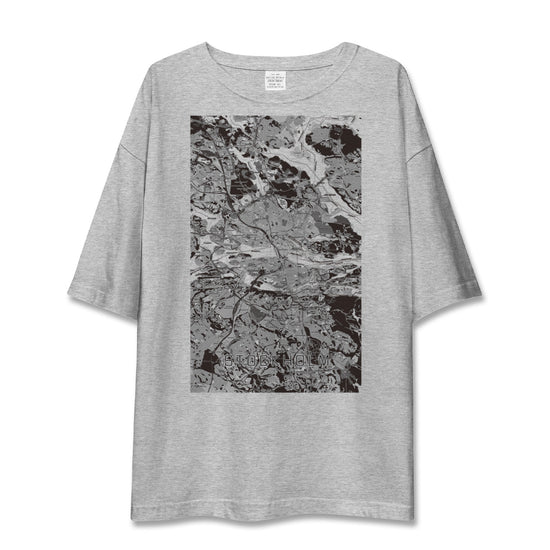【ストックホルム（スウェーデン）】地図柄ビッグシルエットTシャツ