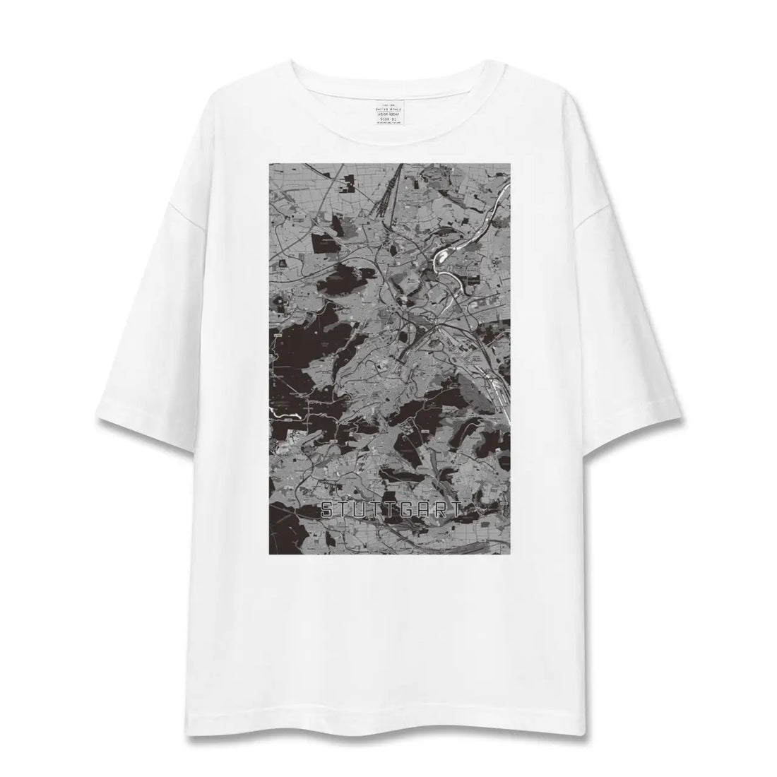 【シュトゥットガルト(ドイツ)】地図柄ビッグシルエットTシャツ