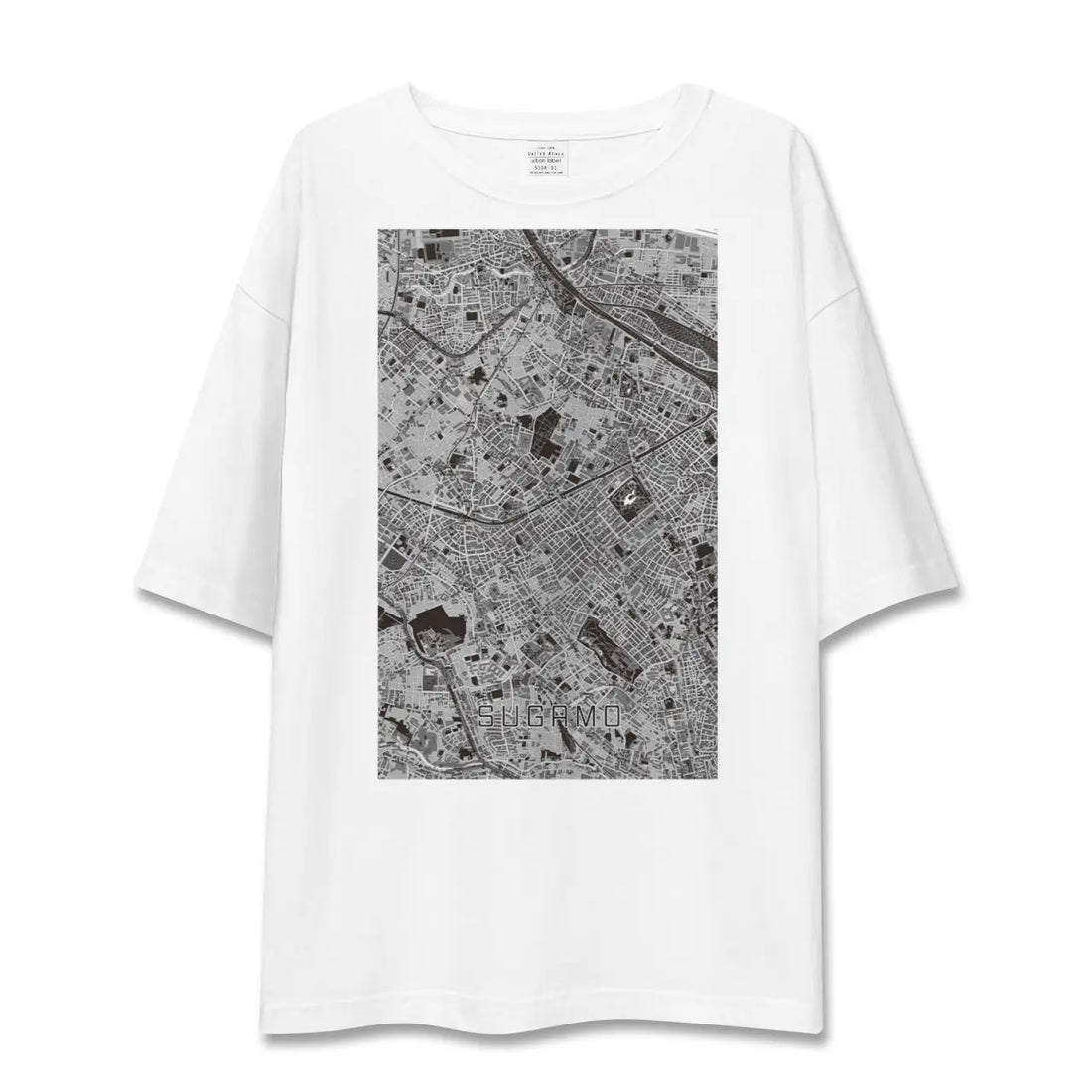 【巣鴨(東京都)】地図柄ビッグシルエットTシャツ