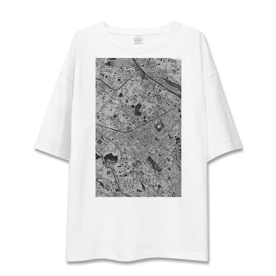 【巣鴨（東京都）】地図柄ビッグシルエットTシャツ